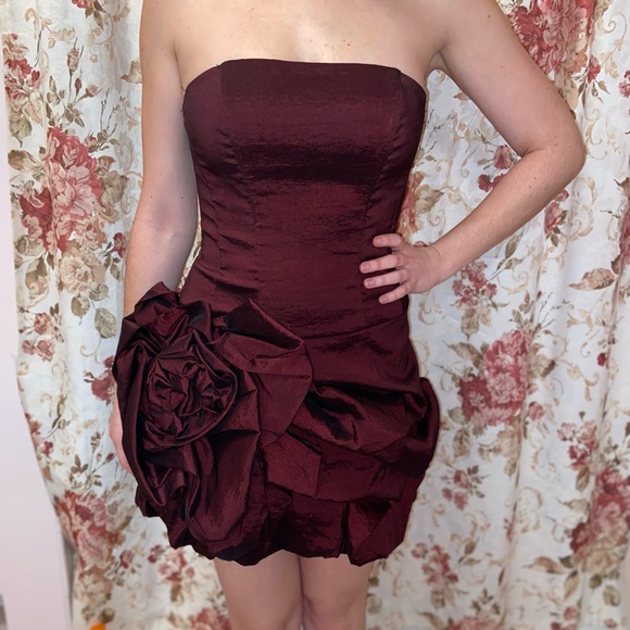 Bubble dress dark red - Picture 6 of 7